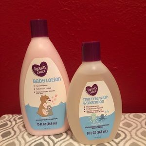 Baby lotion and body wash